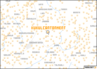 map of Kukul Cantonment