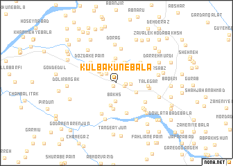 map of Kūlbākūn-e Bālā