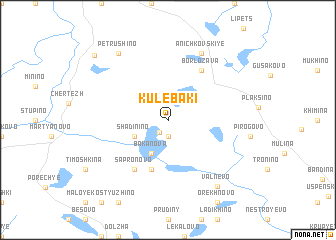 map of Kulebaki
