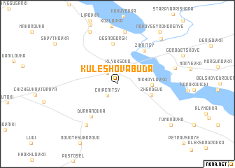 map of Kuleshova Buda