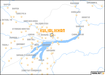 map of Kūlī ‘Alīkhān