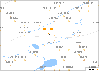 map of Kulingė