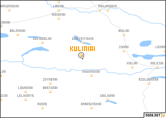 map of Kuliniai