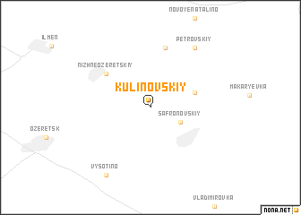 map of Kulinovskiy