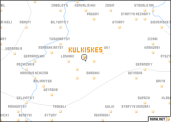 map of Kulkiškės