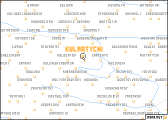 map of Kulʼmatychi