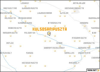 map of Külsősáripuszta
