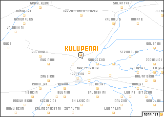 map of Kūlupėnai