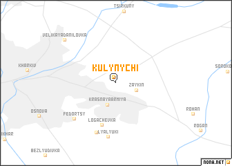 map of Kulynychi