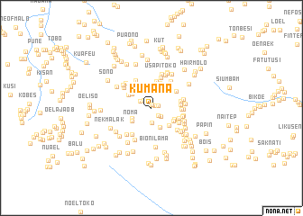 map of Kumana