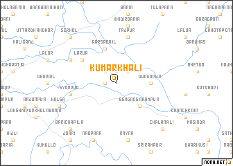 map of Kumārkhāli