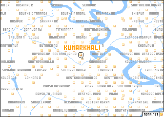 map of Kumārkhāli