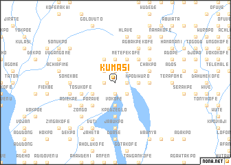 map of Kumasi