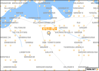 map of Kumbija
