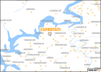 map of Kŭmbong-ni