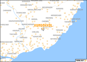 map of Kŭmdok-kol