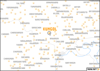 map of Kŭm-gol