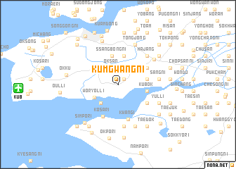 map of Kŭmgwang-ni