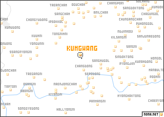 map of Kŭmgwang