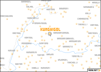 map of Kŭmgwi-gol