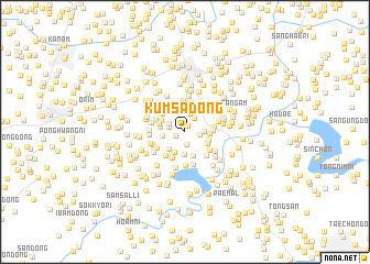 map of Kŭmsa-dong