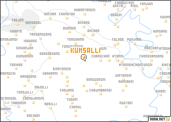 map of Kŭmsal-li