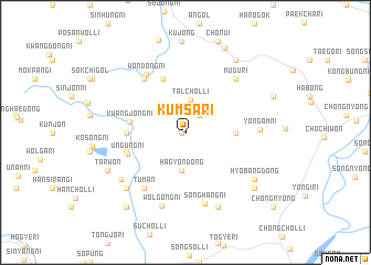 map of Kŭmsa-ri