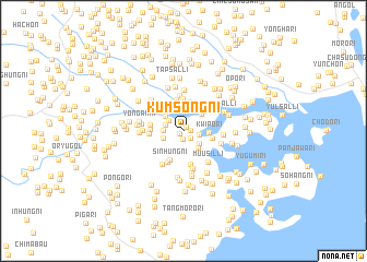 map of Kŭmsŏng-ni