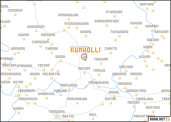 map of Kŭmwŏl-li