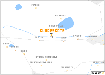 map of Kunarskoye
