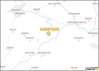 map of Kunayevo