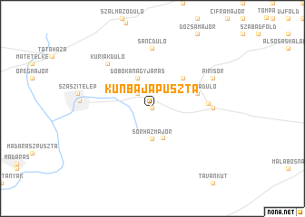 map of Kunbajapuszta