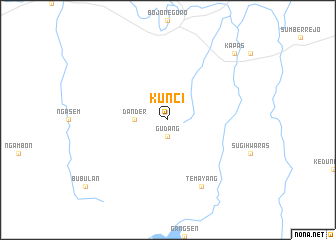 map of Kunci