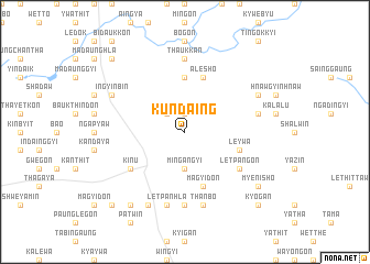 map of Kundaing