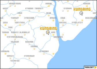 map of Kundaing