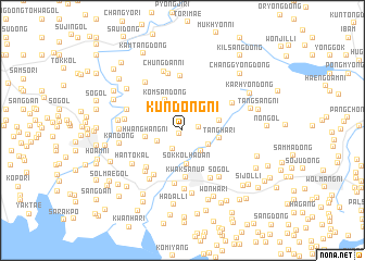 map of Kŭndong-ni