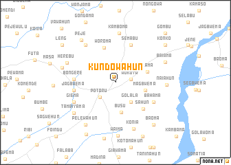 map of Kundowahun