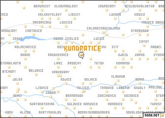 map of Kundratice