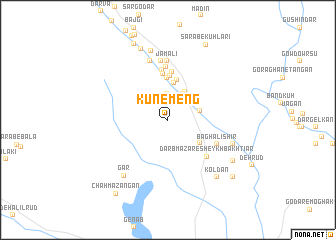 map of Kūnemeng