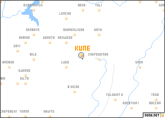 map of Kunē