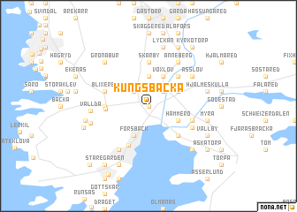 map of Kungsbacka