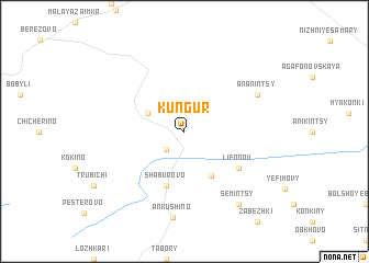 map of Kungur