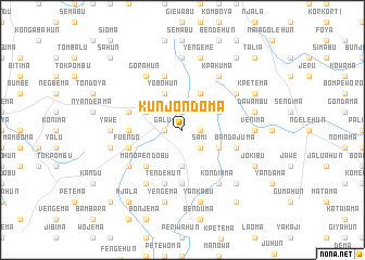 map of Kunjondoma