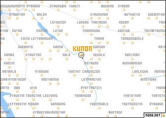 map of Kunon