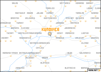 map of Kunovice