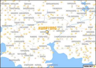 map of Kŭnp\