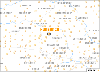 map of Künsbach