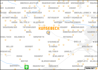 map of Künsebeck