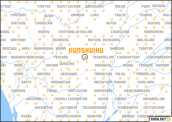 map of Kun-shui-hu