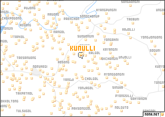 map of Kŭnŭl-li